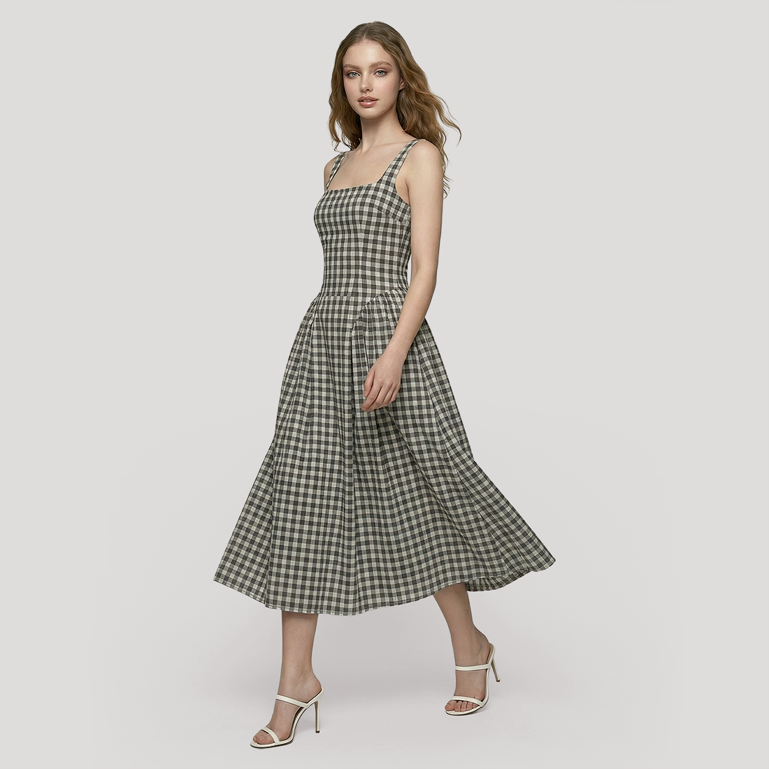 Vacation Midi Fit & Flare Polyester Feminine Dress - MYTHSIS