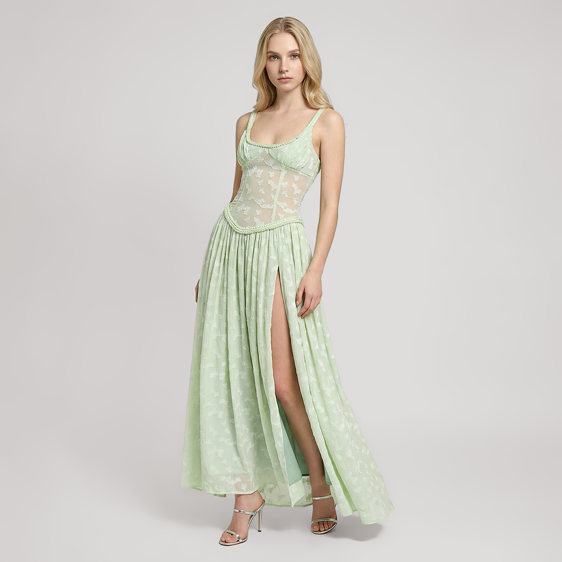 Vacation Maxi Slip Lace Romantic Dress - MYTHSIS