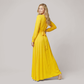 Formal Evening Maxi A-Line Chiffon Minimalist Full-swing Dress - Wholesale Dresses Low MOQ - MYTHSIS