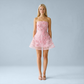 Date Night Mini A-Line Polyester Sexy Strapless Solid Mesh Overlay Dress - Wholesale Dresses Low MOQ - MYTHSIS