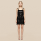 Party & Event Mini Bodycon Sequin Sexy Satin Fringe Dress - MYTHSIS
