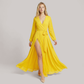 Formal Evening Maxi A-Line Chiffon Minimalist Full-swing Dress - Wholesale Dresses Low MOQ - MYTHSIS