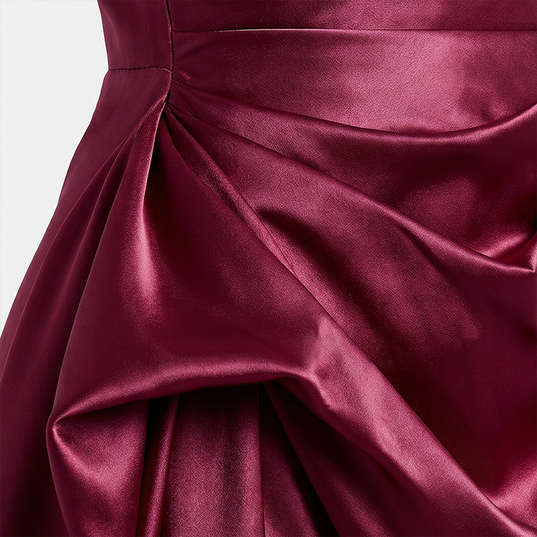 Formal Evening Maxi Sheath Satin Glam Off-Shoulder Solid High Waist Dress - MYTHSIS