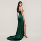 Formal Evening Maxi Fit & Flare Sequin Glam Spaghetti Strap Slit Dress - MYTHSIS