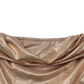 Party & Event Mini Bodycon Polyester Glam Strapless Ruched Metallic Dress - MYTHSIS