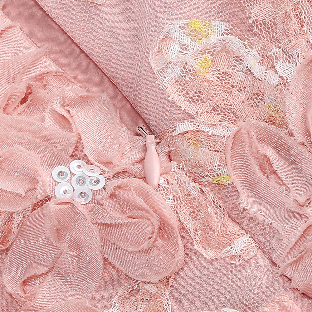 Wholesale Women's 3D Floral Ruffle Tutu Mini Dress