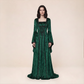 Wholesale Women's Medieval Hooded Velvet Long Costume Dress