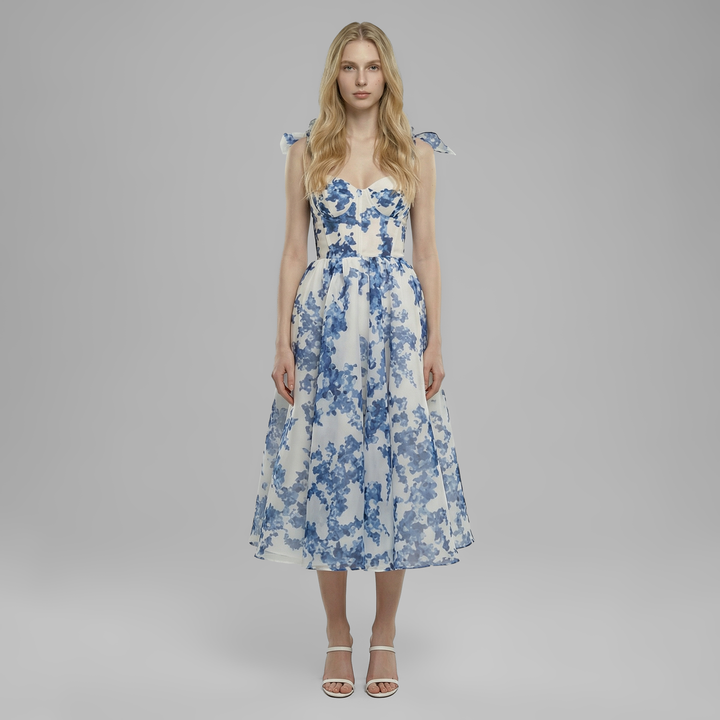 Vacation Midi A-Line Chiffon Elegant Lace Dress - MYTHSIS