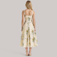 Date Night Maxi Fit Flare Polyester Romantic Print Dress - MYTHSIS