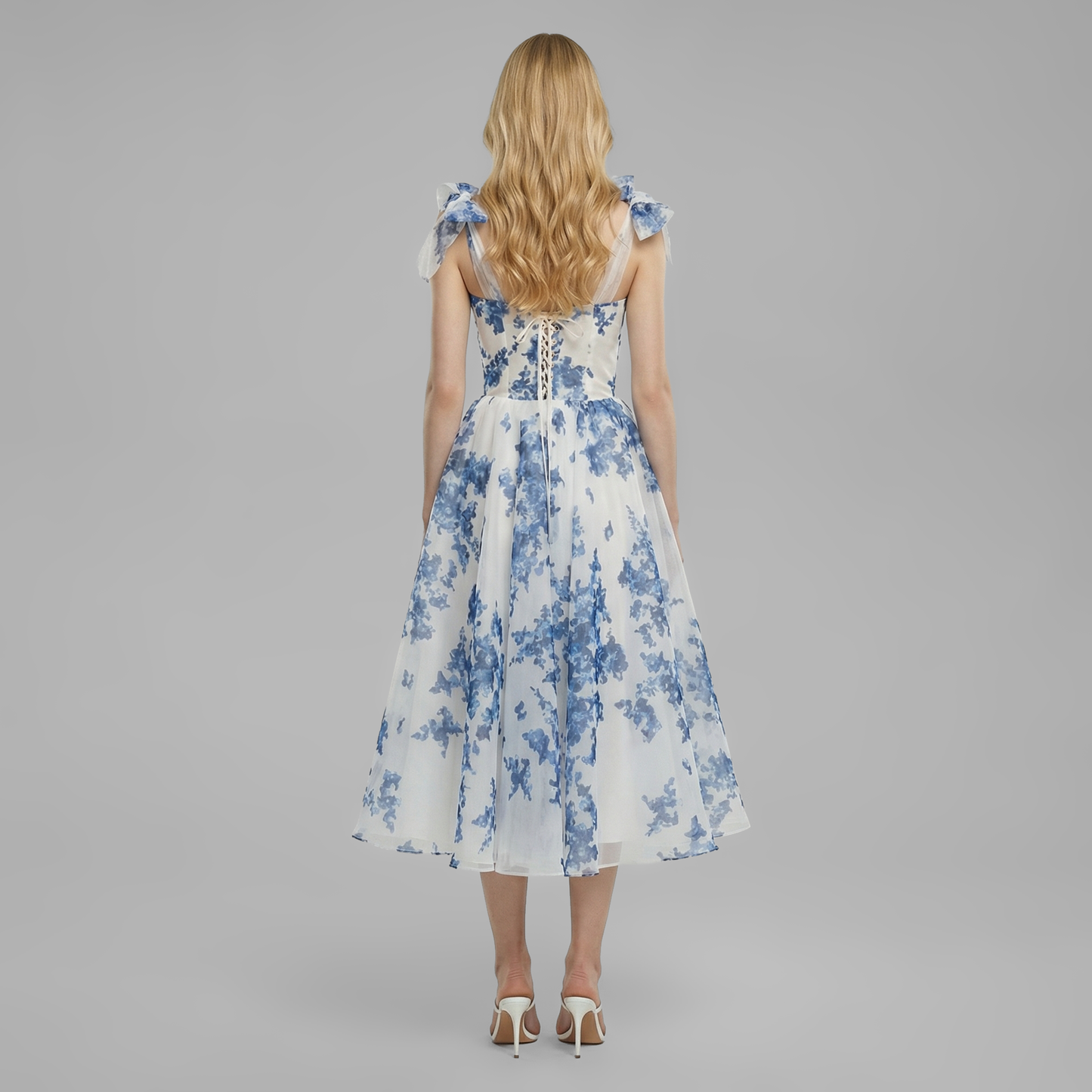 Vacation Midi A-Line Chiffon Elegant Lace Dress - MYTHSIS