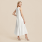 Casual Everyday Maxi A-Line Polyester Simple Deep V-Neck Asymmetric Dress - MYTHSIS