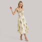 Date Night Maxi Fit Flare Polyester Romantic Print Dress - MYTHSIS