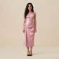 Formal Evening Maxi Sheath Satin Glam Off-Shoulder Solid High Waist Dress - MYTHSIS