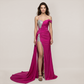 Formal Evening Maxi Fit & Flare Sequin Glam Spaghetti Strap Slit Dress - MYTHSIS