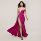 Formal Evening Maxi Fit & Flare Sequin Glam Spaghetti Strap Slit Dress - MYTHSIS