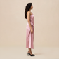 Formal Evening Maxi Sheath Satin Glam Off-Shoulder Solid High Waist Dress - MYTHSIS
