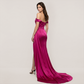 Formal Evening Maxi Fit & Flare Sequin Glam Spaghetti Strap Slit Dress - MYTHSIS