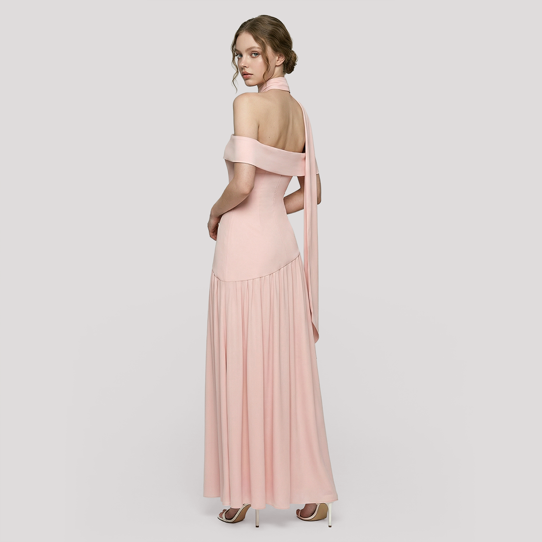 Formal Evening Maxi A-Line Polyester Elegant Dress - MYTHSIS