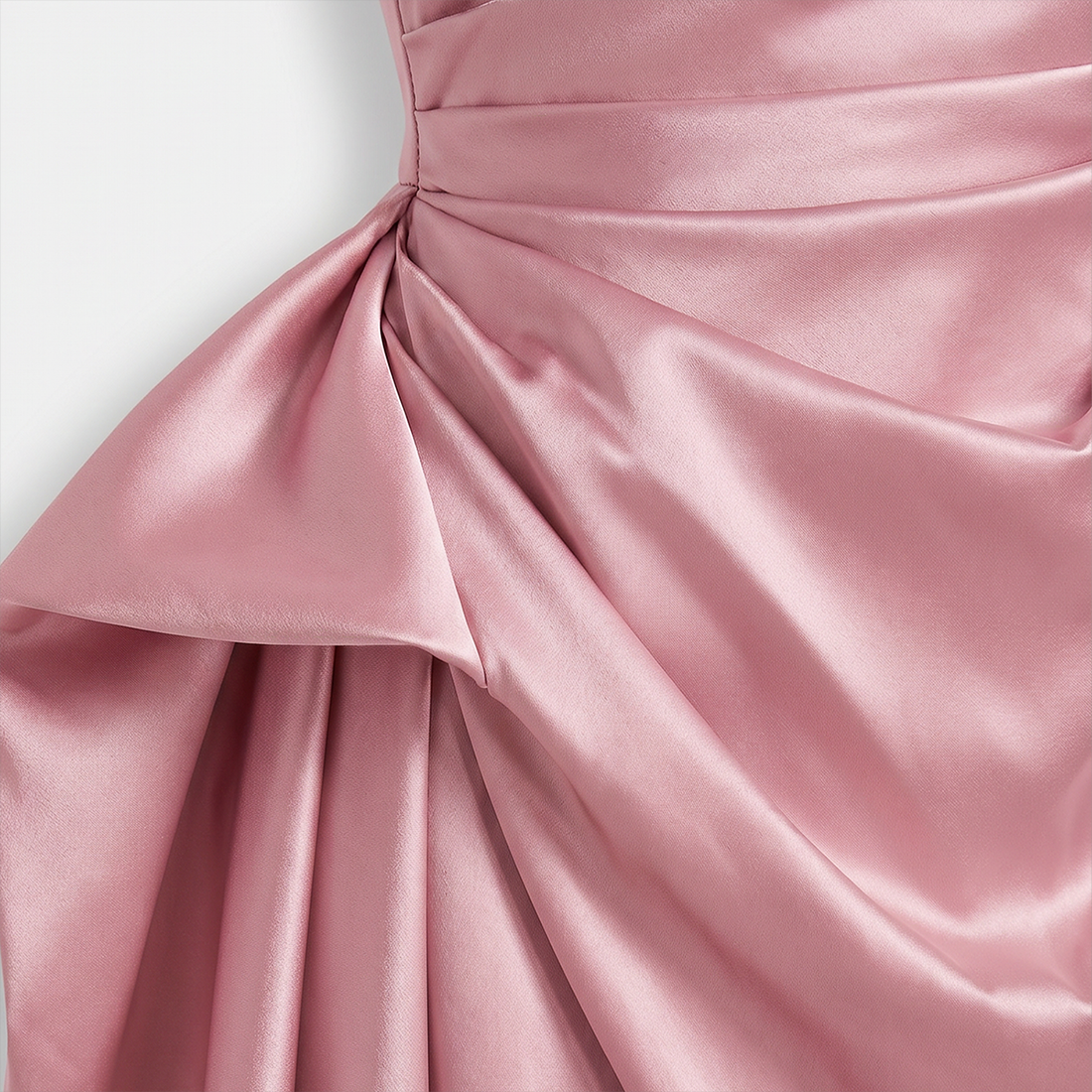 Formal Evening Maxi Sheath Satin Glam Off-Shoulder Solid High Waist Dress - MYTHSIS