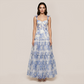 Wedding Guest Maxi A-Line Organza Floral Romantic Dress - MYTHSIS