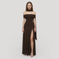 Formal Evening Maxi A-Line Polyester Elegant Dress - MYTHSIS