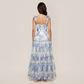 Wedding Guest Maxi A-Line Organza Floral Romantic Dress - MYTHSIS