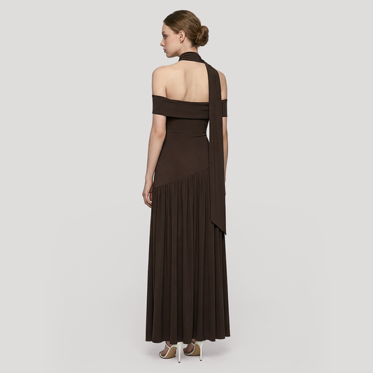 Formal Evening Maxi A-Line Polyester Elegant Dress - MYTHSIS