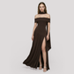 Formal Evening Maxi A-Line Polyester Elegant Dress - MYTHSIS