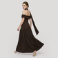 Formal Evening Maxi A-Line Polyester Elegant Dress - MYTHSIS