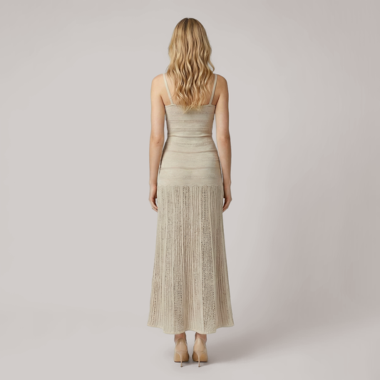 Casual Everyday Maxi A-Line Knit Elegant Solid Dress - MYTHSIS