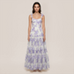Wedding Guest Maxi A-Line Organza Floral Romantic Dress - MYTHSIS