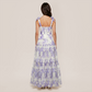Wedding Guest Maxi A-Line Organza Floral Romantic Dress - MYTHSIS