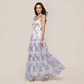 Wedding Guest Maxi A-Line Organza Floral Romantic Dress - MYTHSIS