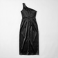 Formal Evening Maxi Sheath Satin Glam Off-Shoulder Solid High Waist Dress - MYTHSIS