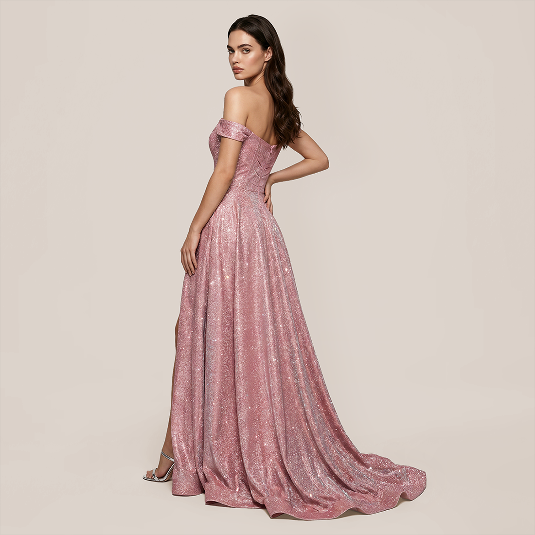 Formal Evening Maxi Fit & Flare Sequin Elegant Dress - Wholesale Dresses Low MOQ - MYTHSIS