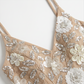 Formal Evening Maxi Sheath Polyester Glam Spaghetti Strap Sequin Mermaid Dress - MYTHSIS