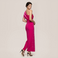 Formal Evening Maxi Bodycon Polyester Glam One-Shoulder Rhinestone Bandage Dress - MYTHSIS