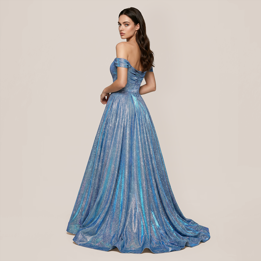 Formal Evening Maxi Fit & Flare Sequin Elegant Dress - Wholesale Dresses Low MOQ - MYTHSIS