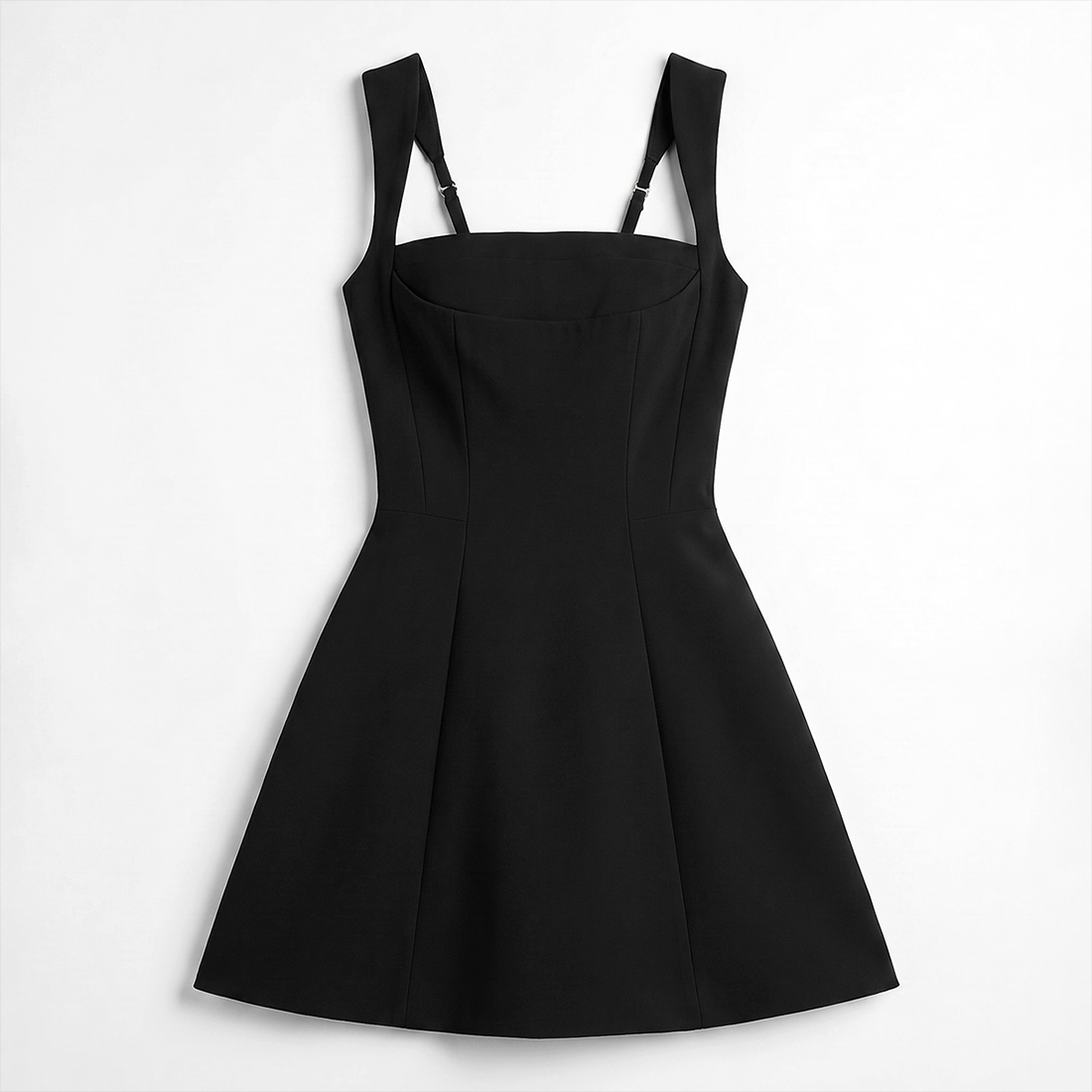 Graduation & Prom Mini Sheath Polyester Sexy Square Neck Tie-Up Spliced Dress - MYTHSIS