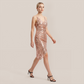 Party & Event Sequin Bodycon Satin Halter Mini Dress - Wholesale Dresses Low MOQ - MYTHSIS