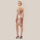 Party & Event Sequin Bodycon Satin Halter Mini Dress - Wholesale Dresses Low MOQ - MYTHSIS