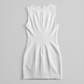 Graduation & Prom Mini Sheath Polyester Chic Round Neck Button Dress - MYTHSIS