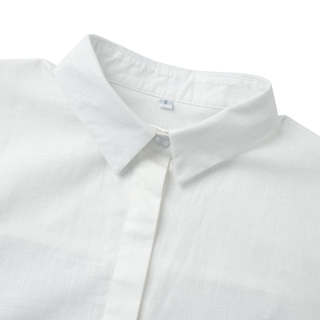 Casual Mini Shirt Dress Cotton Relaxed Dress - MYTHSIS