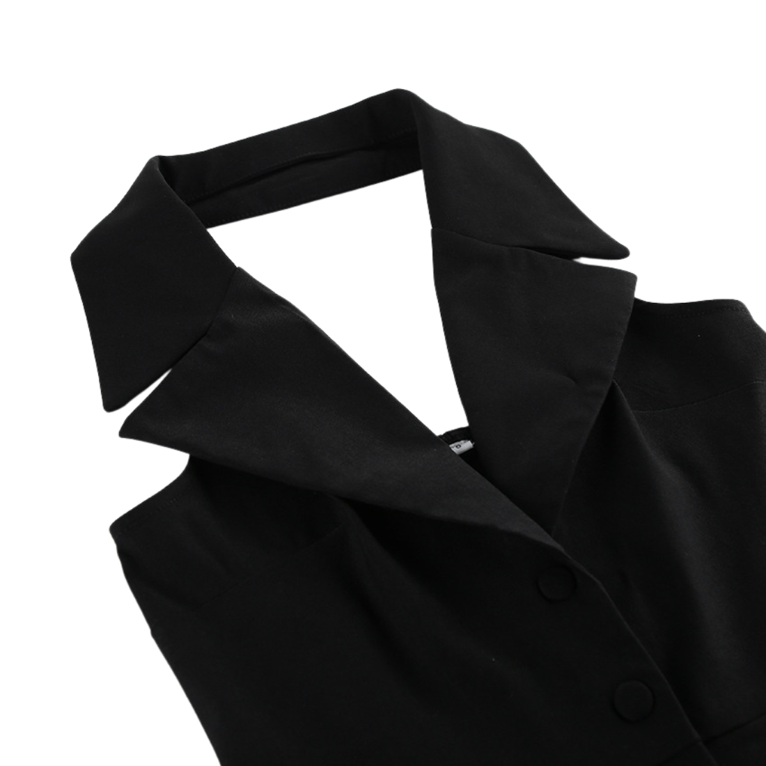 Work & Office Maxi Bodycon Viscose Chic Notched Lapel Slit Dress - MYTHSIS