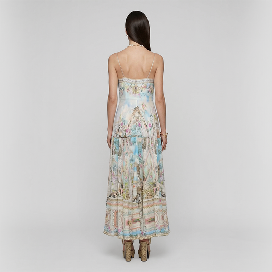 Vacation Maxi A-Line Chiffon Boho Animal print Dress - MYTHSIS