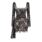 Date Night Mini Lace Bodycon Romantic high waist Dress - MYTHSIS