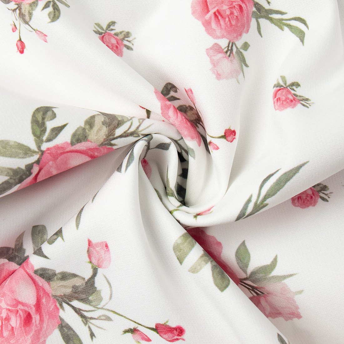 Date Night Mini A-Line Polyester Romantic Floral Dress - MYTHSIS