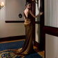 Wholesale Women's Dark Brown Satin Cowl-Neck Fishtail Maxi Dress – XS Womens Clothing