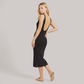 Vacation Midi Shift Knit Minimalist Cover-Up Dress - Wholesale Dresses Low MOQ - MYTHSIS