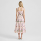Vacation Midi Slip Chiffon Romantic Floral Print Dress - MYTHSIS